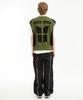 Hoodhood Racing Knit Zip-Up Vest Khaki