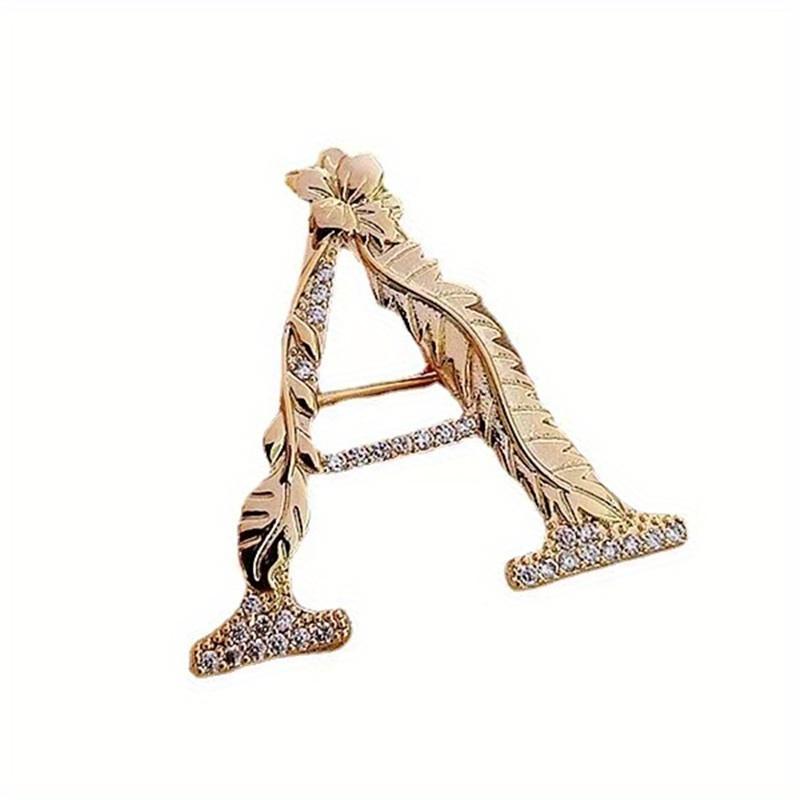 Women Men Number 5 Crystal Exquisite Elegant Pin Badges Fashion Classic Lady Rhinestone Brooch Jewelry