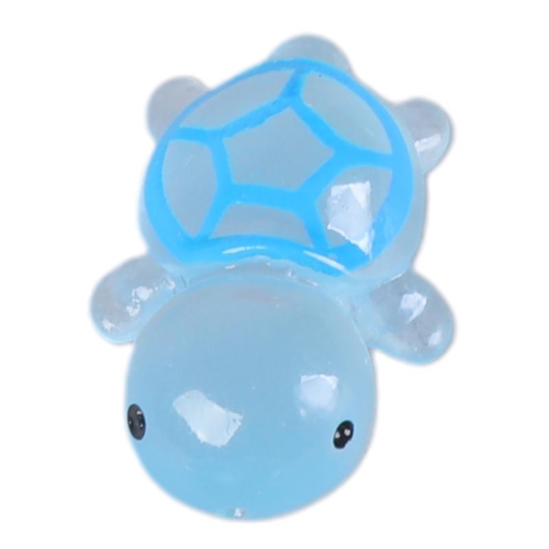 5Pcs Mini Luminouses Turtles Home Landscaping Resins Crafts Glowing Turtles Garden FishTank Miniatures