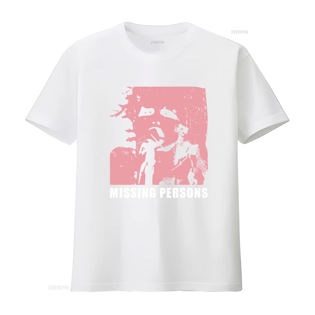 Missing Persons Dale Pink T Shirt S 3X Vintage Washed Top For Everyday Wear Versatile Stylish Unisex Designer Clothes Casual