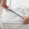 Mattress protector 200x220 and fitted sheet JERSEY in one pink