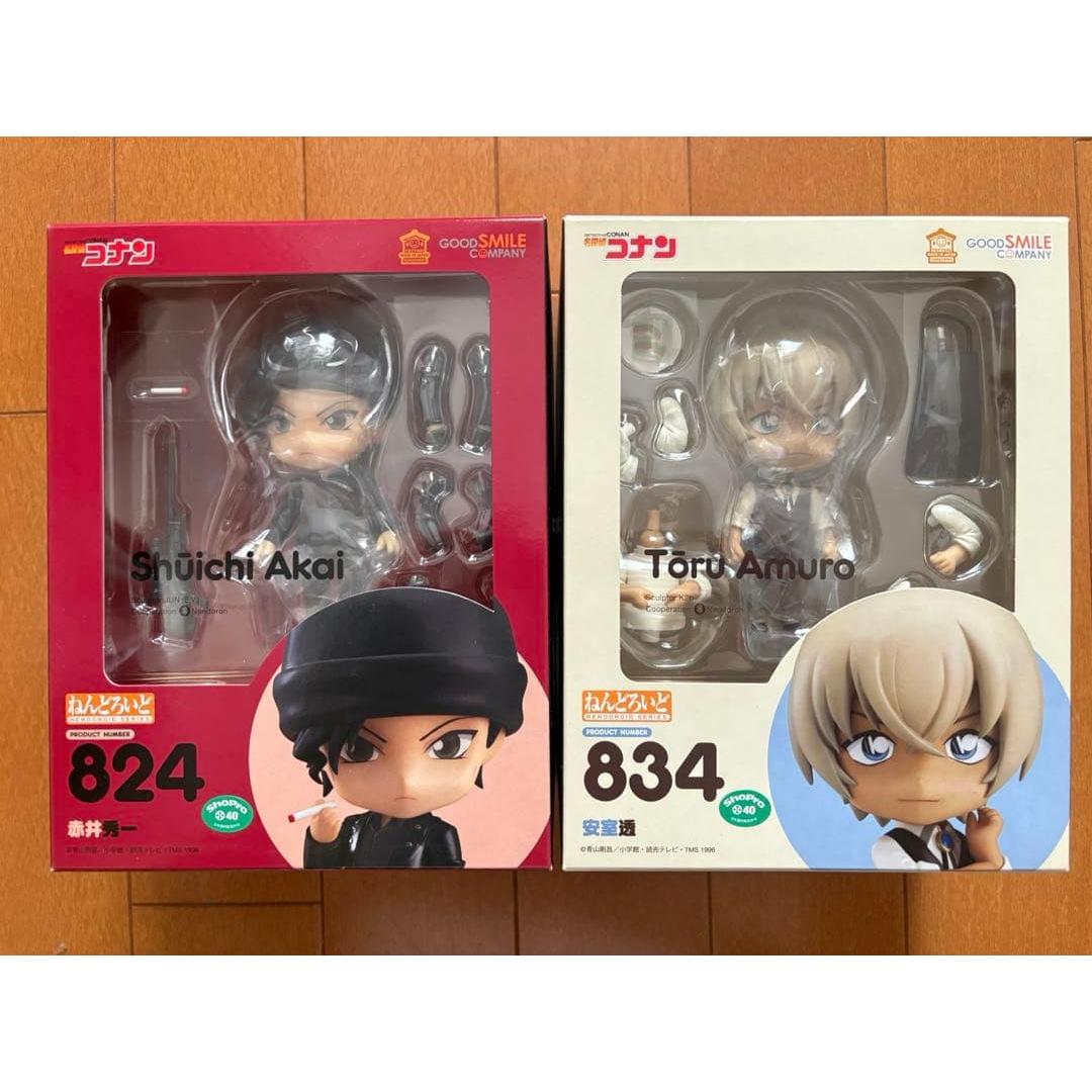 Used Nendoroid Shuichi Akai Toru Amuro 2-piece set New unopened