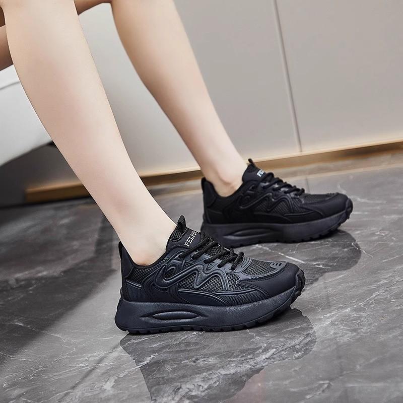Forrest Gump Shoes Women's 2025 New Spring and Autumn Mesh Lightweight Sports Dad Shoes Soft Sole White Shoes Shock Absorption Running Travel