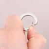 2Pcs Heavy Duty Stainless Steel Key Ring Spring Snap Hook Carabiner for Outdoor Sports Backpack