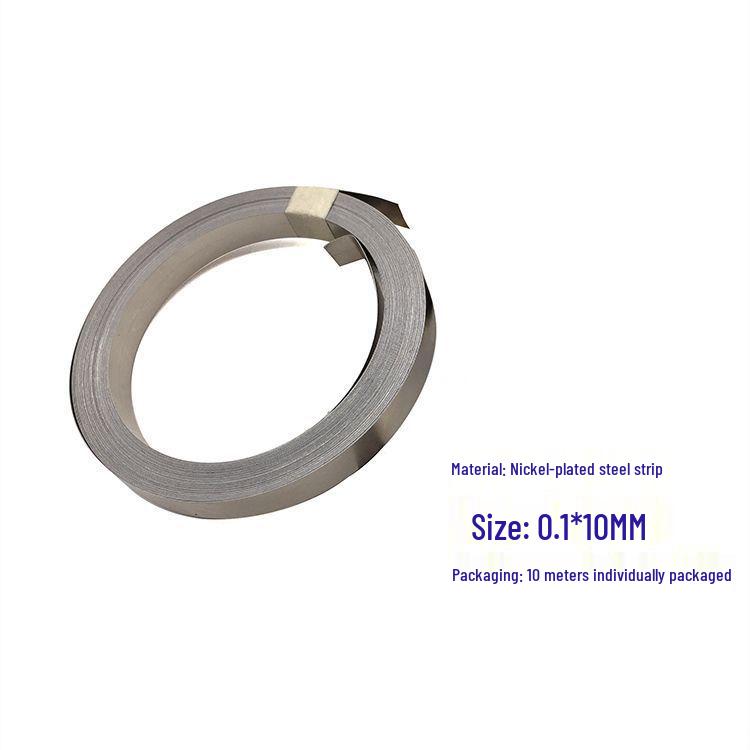 10m Single Strand Nickel Strip (0.1mm) & 0.15mm Spot Welding Nickel-Steel Strip for Battery Connection