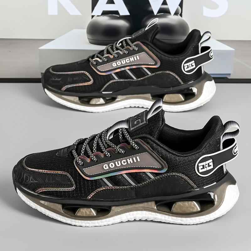 Summer mesh real carbon plate running sports casual shoes couple fashionable and versatile, non-slip and wear-resista