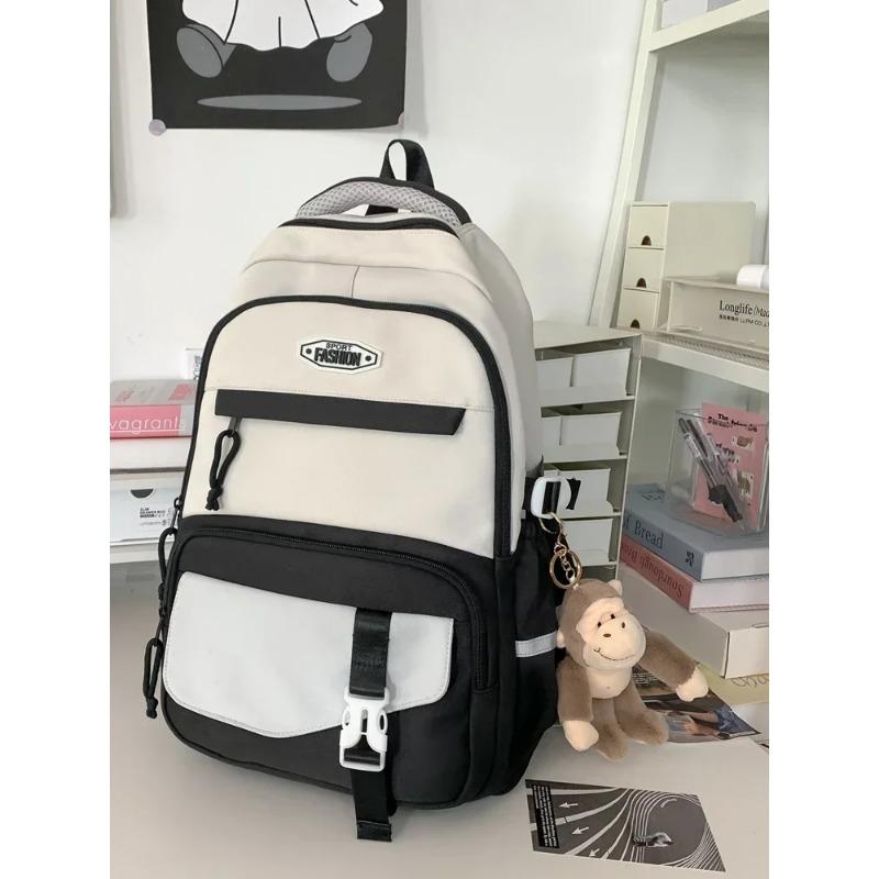 Korean Version Super Large Capacity Multifunctional Student Schoolbag Backpack