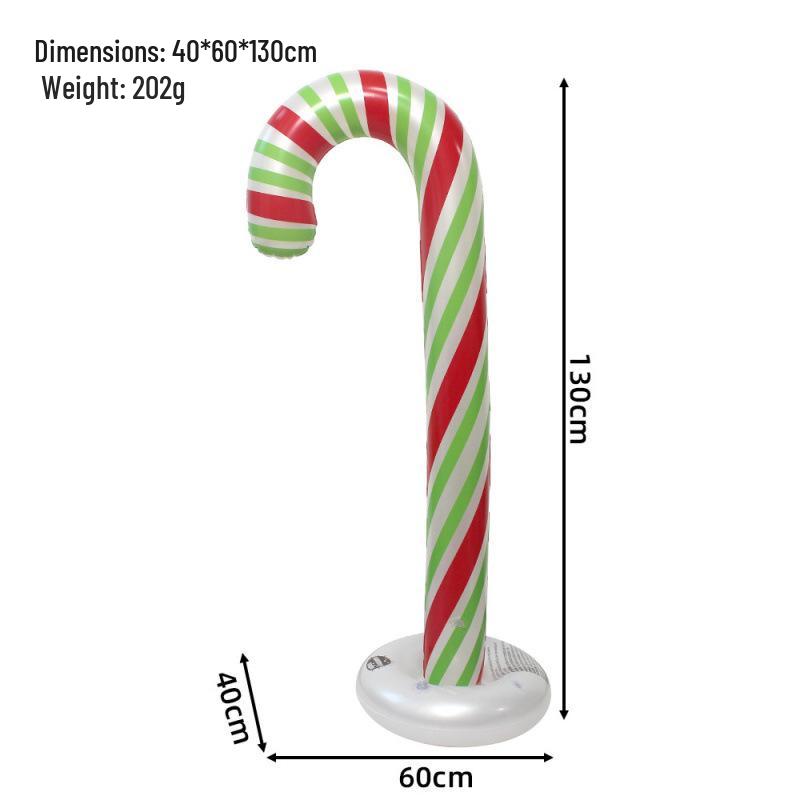 Christmas Inflatable Windmill & Lollipop Standee Decoration Set
