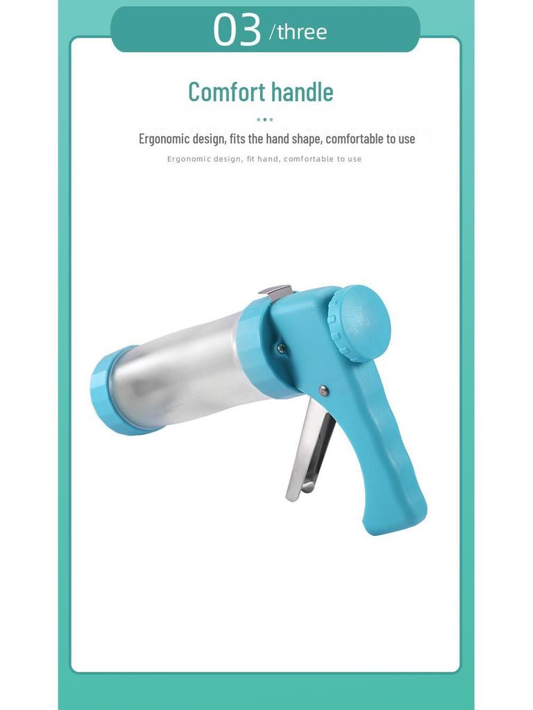 Cookie Decorating Set: Gun, Molds, Nozzles, Melting Tools, DIY Icing for Perfect Bakes