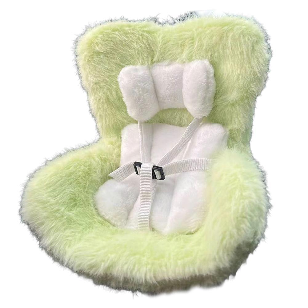 Car Seat Vent Clip For 17CM Dolls Cute Safety Carseat With Soft Cushion Car Safety Seat Ornament Cars Air Vent Decoration Chair