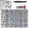 Sparkling Resin Diamonds 6mm Round Flat Back Rhinestones Resin Texture Suitable for Nail Art Crafting and Cosplaying