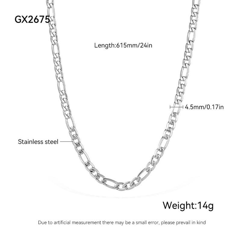 

Hot Selling Necklaces In Europe America Men s Stainless Steel Personalized Fashion Simple Hip-hop Versatile Titanium Accessories