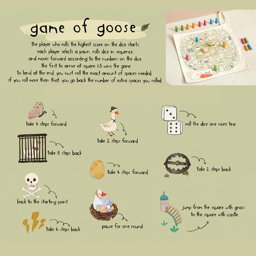 Kids Multifunctional Board Game Toy Flying Chess Board Game Canvas Table Mat Game Parent-Child Puzzle Educational Puzzle Toy