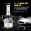 2ks Auto LED světlomet H4 H7 H1 H3 9005 9006 H11 COB LED čip 8000 Lumen Konverzní sada žárovek 6000K Bílá 12V