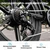 Electric Bicycle Kingbll Literide 500W Motor 20" Fat Tire City Foldable E-Bike 48V 13.5Ah Dual Disc Brakes 7 Speed Max Load 150Kg