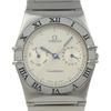 Constellation Watches Day Date SilverDial Stainless Steel Quartz Multi-needle Analog Display Unisex Used