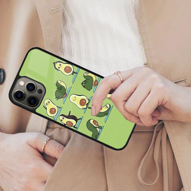 

Cartoon Avocado Back Magnetic Phone Case For APPLE iPhone 17 Air 16 14 13 12 Pro Max 15 Plus Wireless Charge With MagSafe Cover iPhone 14