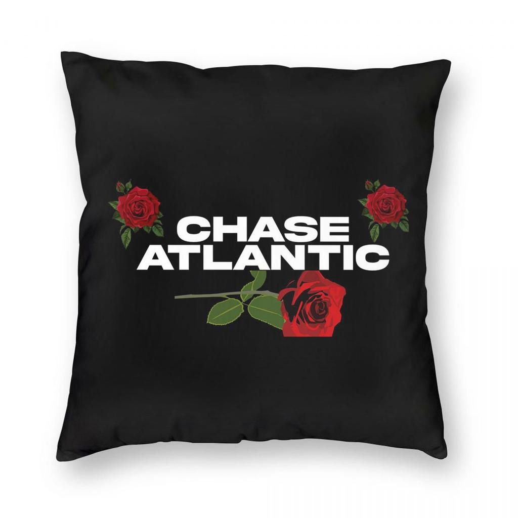 Chase Atlantic Rose Logo  Square Pillowcase Pillow Cover Cushion Throw Pillow for Home Sofa Living Room