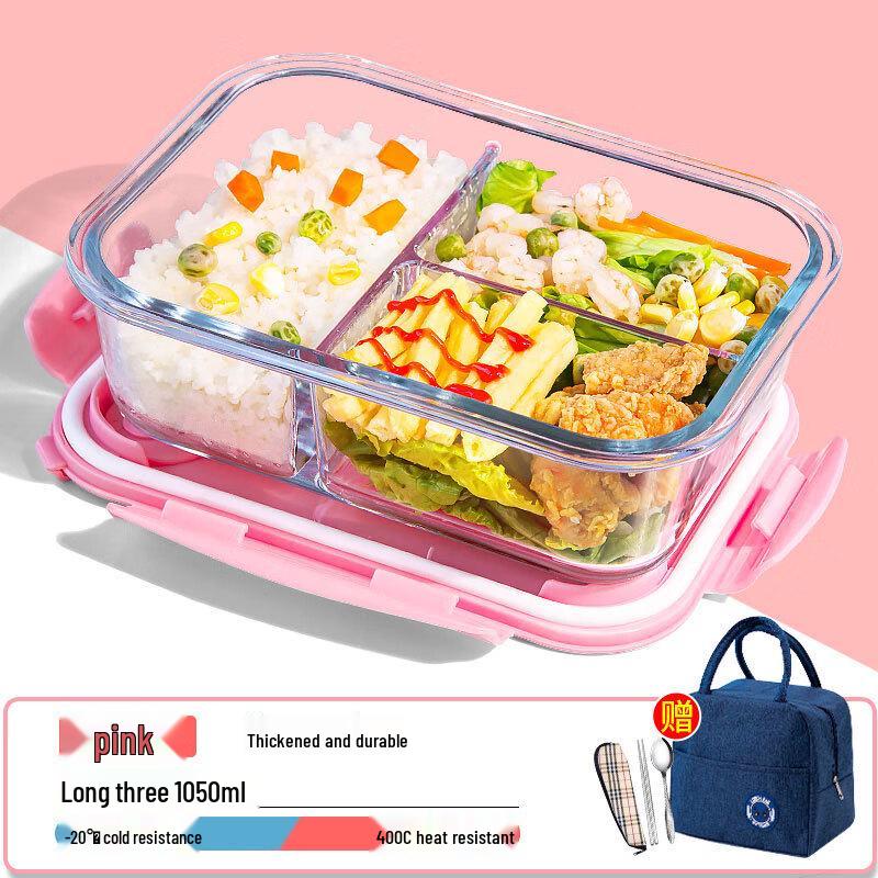 ZISIZ Multi-functional Glass Food Container