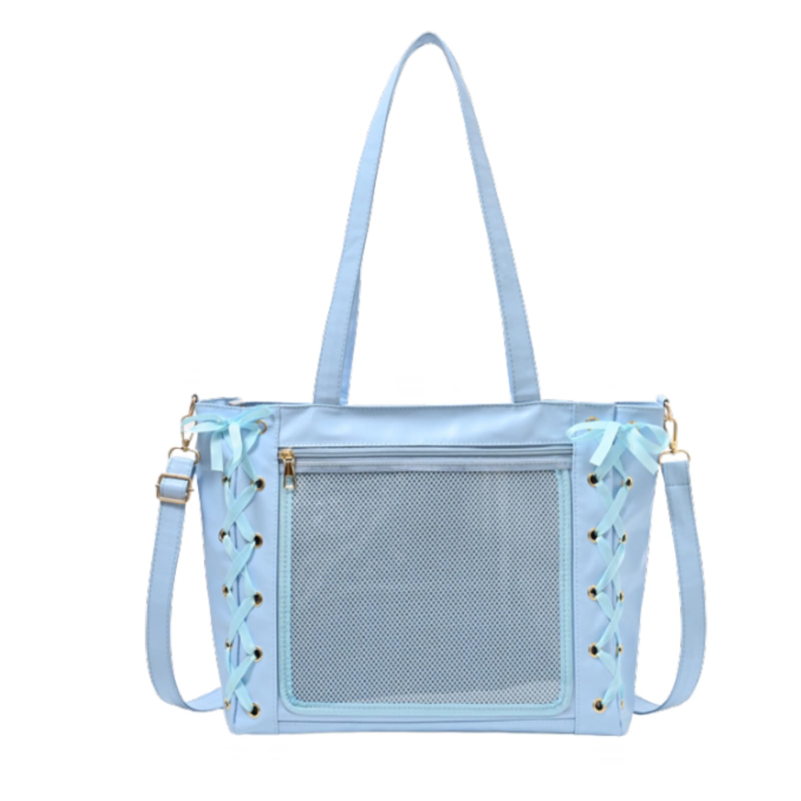 

Харуджіо Іта Сумка Іта Плечова Іта Іта Улюблена Плюшева Іграшка Світло-Блакитна Сумка-Тоут, Сумка на Шнурівці зі Шкірозамінника, Сумка, Сумка, 2-стороння, Мила, Високоякісна, Сумка, Сумка, світло-синій колір