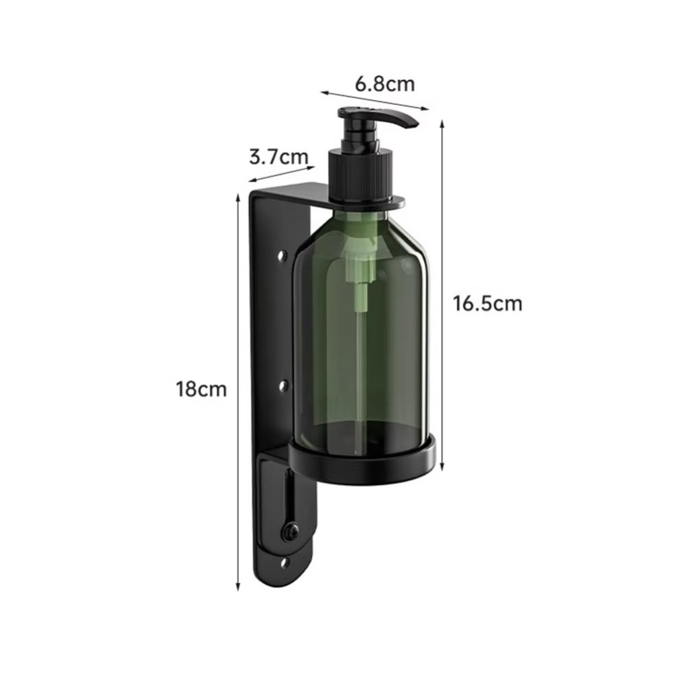 Plastic Manual Soap Dispenser Stainless Steel Pump Bottle Holder Wall Mounted Soap Dispenser  Hotel