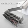 Multiuse Pet Massage Comb For Thick Furs Coat Quick Detangler Tool With Easy to Grip Handle Slicker Brush for Home Use