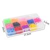 Rainbow Handmade DIY Rubber Band Bracelet Weaving Kit with 15 Grids