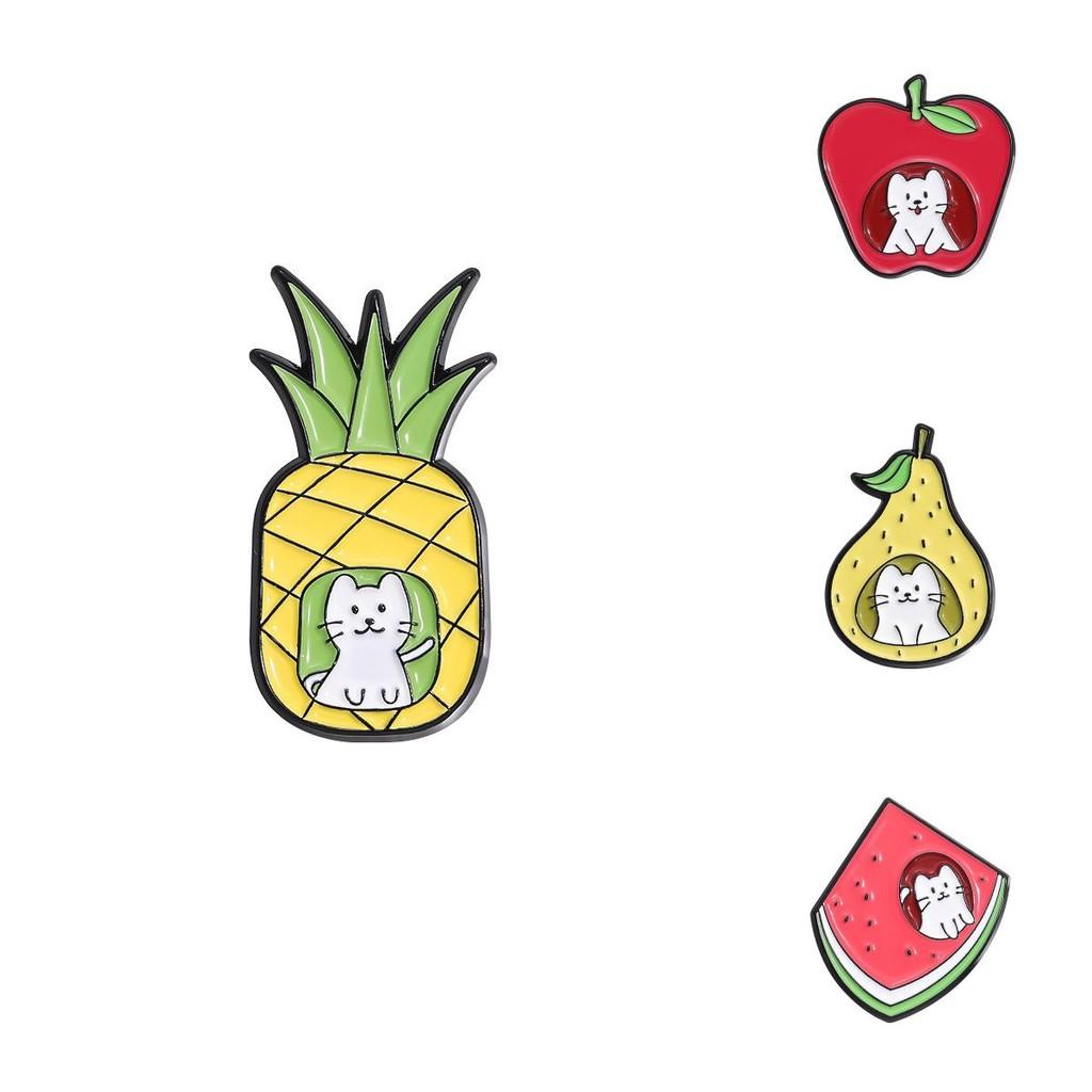 Premium Cartoon Quality Fruit Themed Brooches With Creative Designs For Men Women And