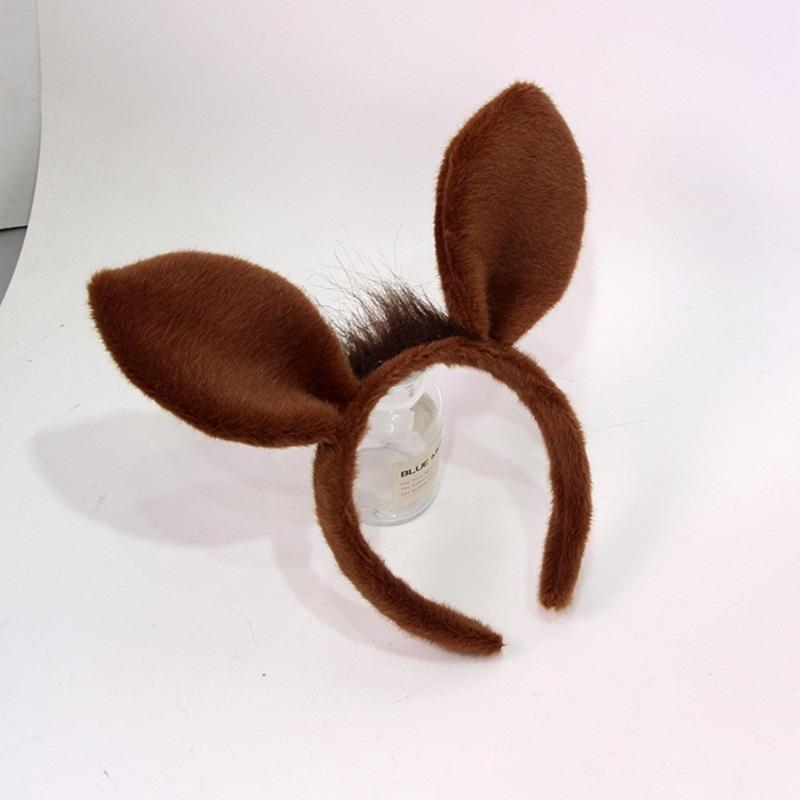 Plush Horse Ears Headbands With NonSlip Grip For Role Play And Halloween Activities
