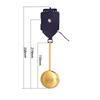 Clock Includes Kit 2 Diy Sets Of Metal Hour Minute Second Hands Metal Pendulum 16tune Music Box Movement With Ticking Pendulum