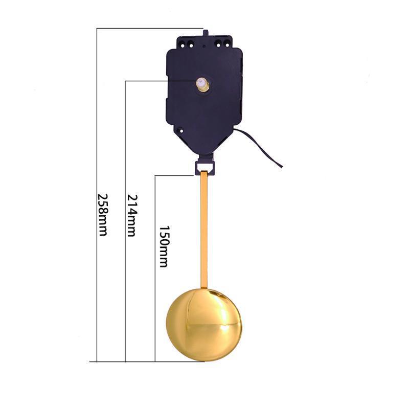 Clock Includes Kit 2 Diy Sets Of Metal Hour Minute Second Hands Metal Pendulum 16tune Music Box Movement With Ticking Pendulum