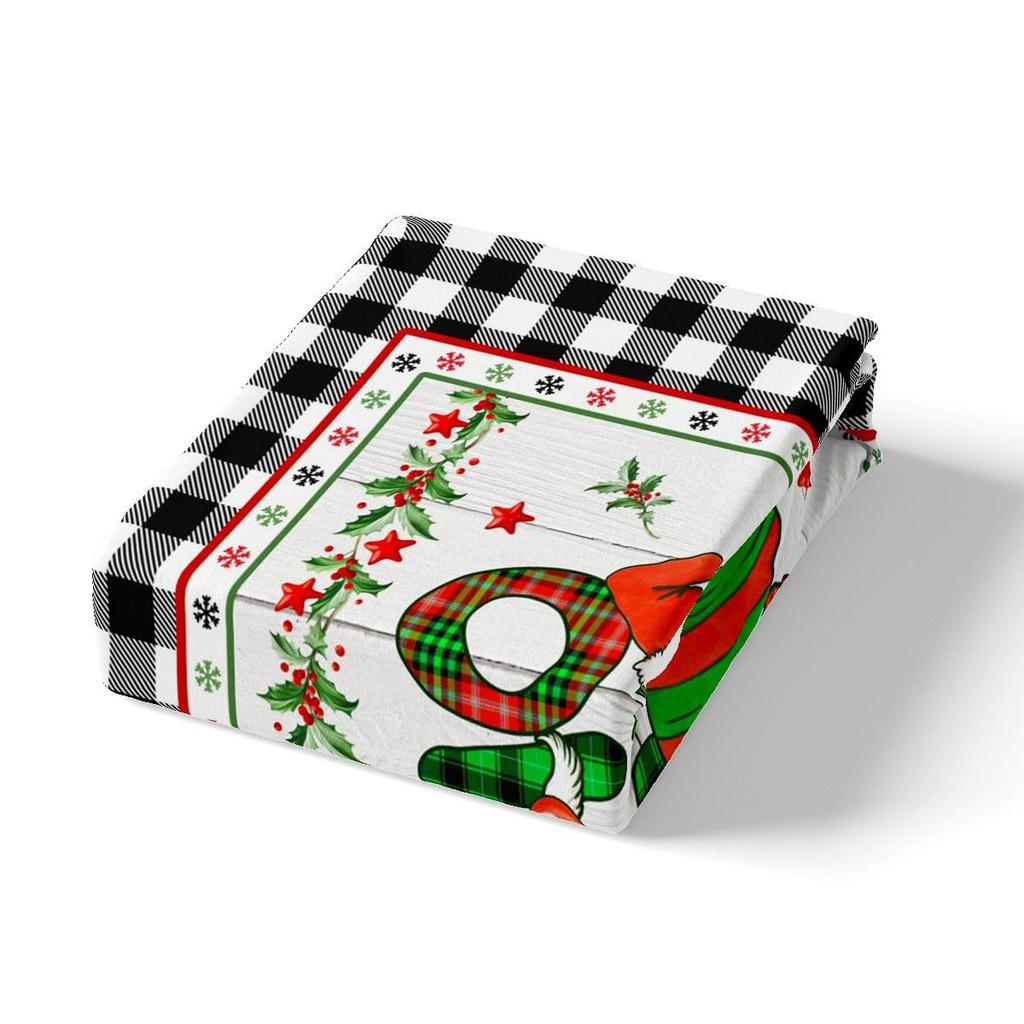 Schneeflocke Frohe Weihnachten Dreiteilige Bettbezug-Garnitur 3D Digitaldruck Bettwäsche-Set