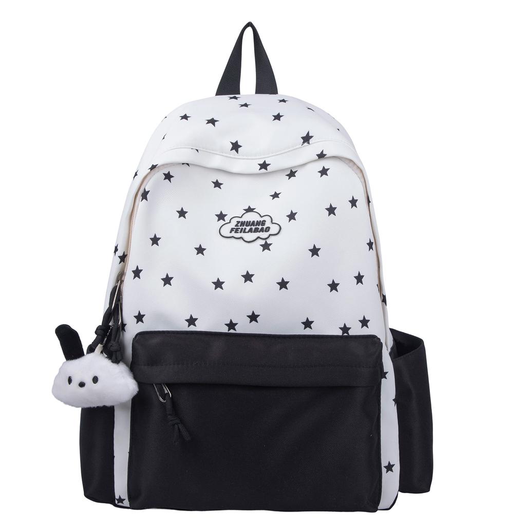 Schultasche süße Stern-Schultasche leichte koreanische Schüler Rucksack mit großem Fassungsvermögen Mittelschule vielseitig lässig hochwertiger Rucksack