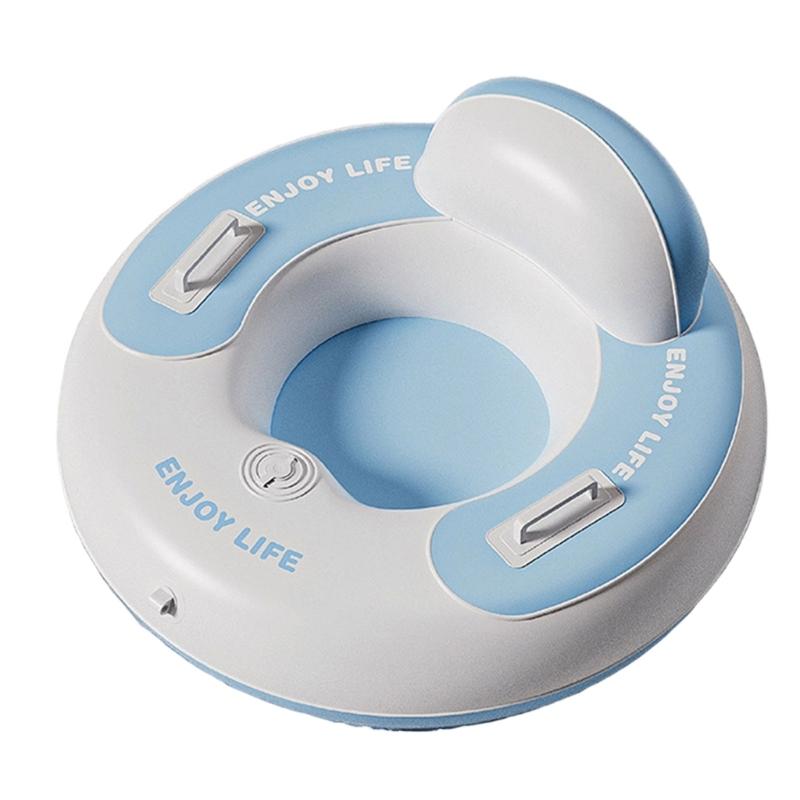 

Large Backrest Inflatable Snow Tube With Quick Inflation System And Cold Resistant PVC Materials синій