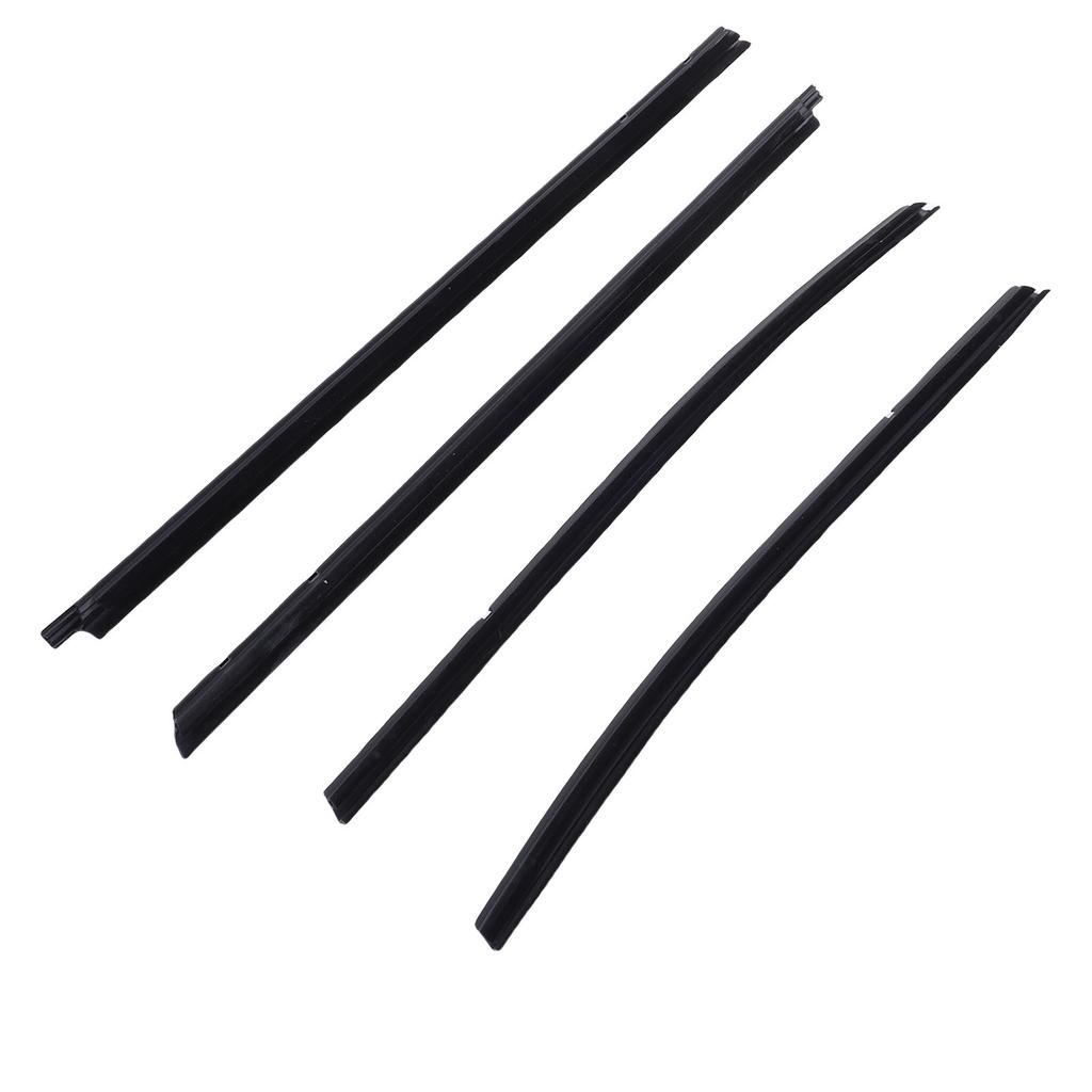 4Pcs Car Window Seal Strip Set Replacement for Tacoma Double Cab 2005 2015 68161 04050 Rubber Weather Proof Supplies