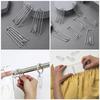 30Pcs Stainless Steel Four Prong Curtain Hooks Replacement Set Metal Drapery Hooks For Curtains Home Decorative