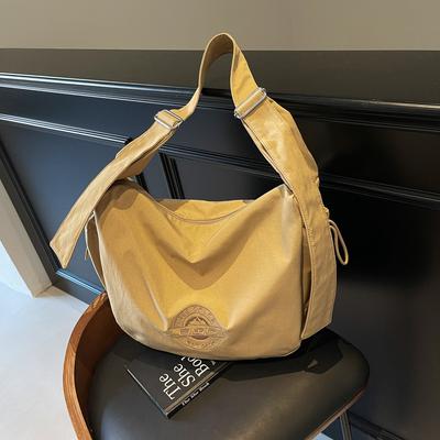 Casual Large Capacity Canvas Bag Fashion Commuter Shoulder Crossbody Bag Tote Bag Women's Bag