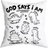 Sunflower message printed pillowcase bedroom living room sofa home decoration gift for my daughter letter cushion cover
