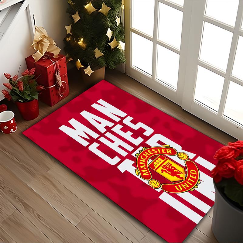 [Manchester United Manchester City Printed Carpet] Non-slip Office Rug, Cozy Area Carprt for Living Room Use, Soft Home Sofa Chair Mat