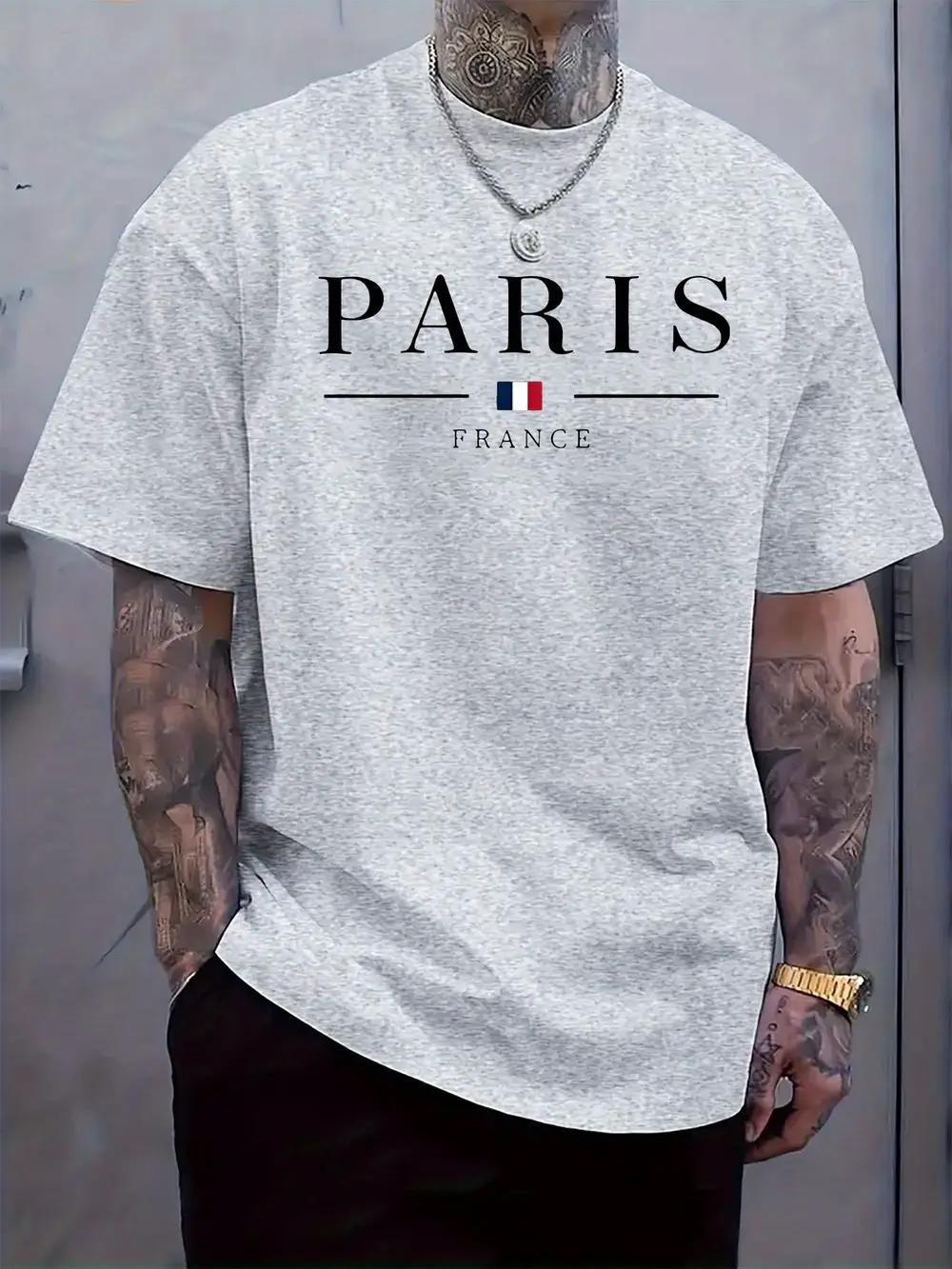 Paris France Logo Graphic T-shirt S