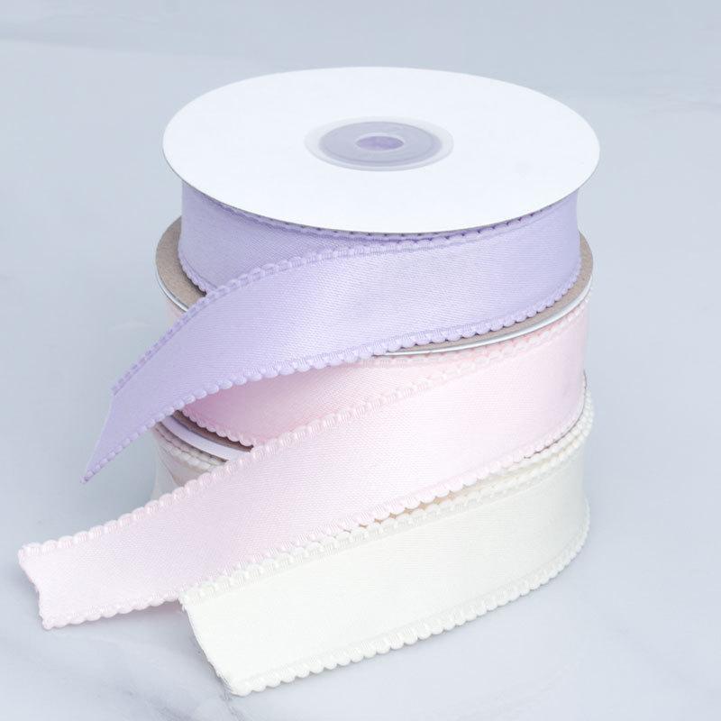 Handmade Romantic and Cozy Solid Color Lace Polyester/cotton Ribbon Handmade DIY Bow Hair Accessories Baking Birthday Cake Handbag Decorative Ribbon