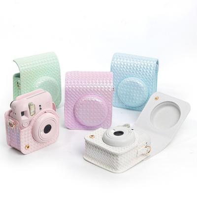 Camera Case PU Leather Soft Cover Bag for Mini12  Film Camera Bag with Shoulder Straps