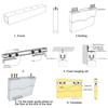 Accessories Wheel Runner Hanging Wheel Door Rollers Sliding Door Wheel Cabinet Nylon Pulley
