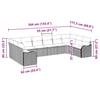 Garden Sofa Set Brown 344 x 177.5 x 85 cm Poly Rattan