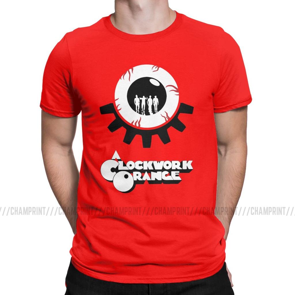 Vintage A Clockwork Orange T Shirt For Men O Neck 100 Cotton T Shirt Kubrick