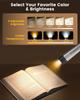 Glocusent Rechargeable Neck Light, Hands-Free Reading Lamp, 1600mAh, Lock Function, Timer and Sleep Aid, for Walking, Fishing, Crafts, Reading