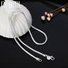 3MM Snake Bone Chain Necklace Copper Color 16/18/20/22/24 Inch For Women Men Wedding Fashion Jewelry Charm Gifts