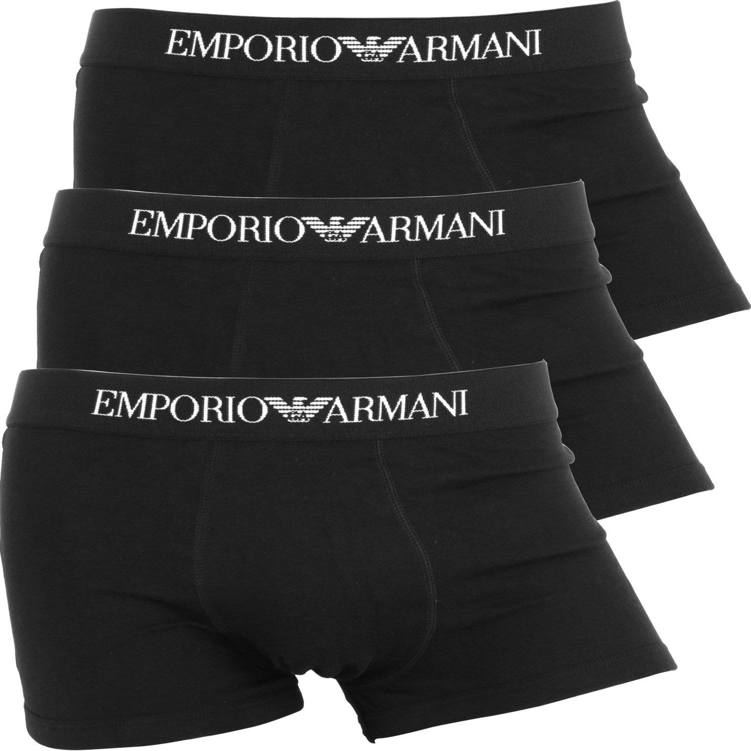 

Мужские трусы-боксеры Emporio Armani, 3 штуки, заниженная посадка, однотонные цвета, логотип бренда [Параллельный импорт]