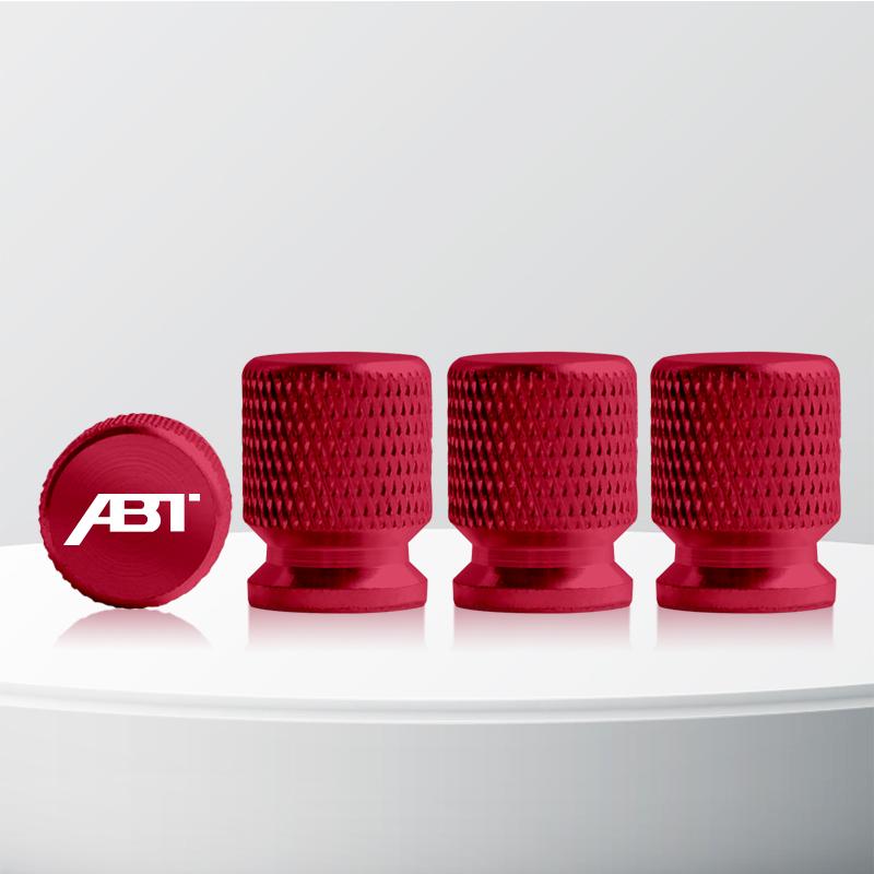 Aluminum ABT Logo Car Wheel Tire Valve Stem Caps Tyre Valve Covers For Skoda Seat Cupra TTRS RS5 RS4 A4 A5 Q3 Q5 Golf Polo 4pcs