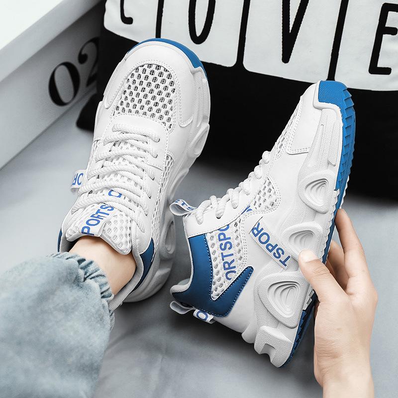 

Мужская обувь 2025 новая летняя молодежная платформа с увеличением роста интернет-знаменитость папа трендовая обувь уличная нескользящая износостойкая спортивная обувь 44